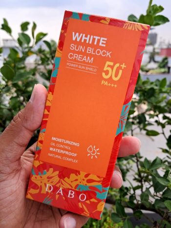 Dabo White Sun Block Cream Oil Control Sunscreen SPF 50+ PA+++