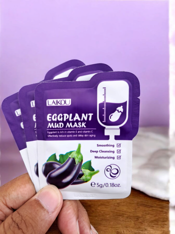 Laikou Eggplant Mud Mask Mini Pack 12 pc